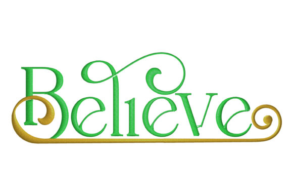 Believe in Christmas: A Charming Embroidery Design