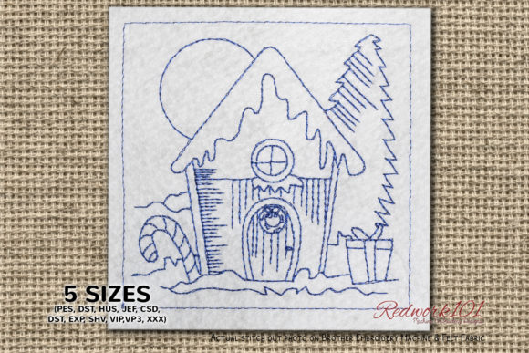 Charming Santa s Workshop Bluework Design