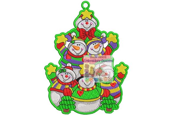 Charming Snowmen Christmas Tree Ornament