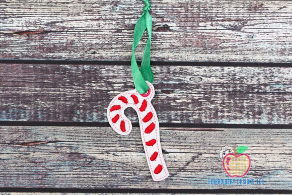 Christmas Candy Stick ITH Ornament: A Festive Touch