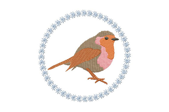 Christmassy Robin: A Festive Embroidery Delight