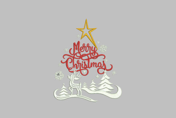 Cute Christmas Reindeer: A Festive Embroidery Delight