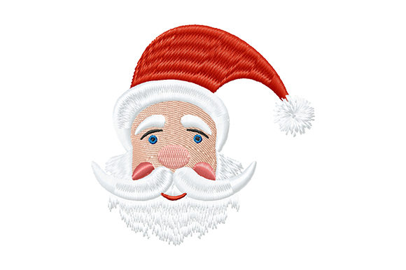 Cute Christmas Santa Claus Embroidery Design