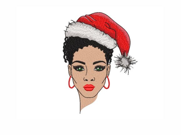 Festive Elegance with Christmas Woman