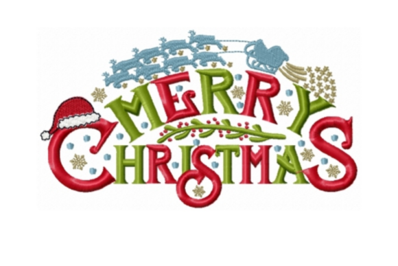 Merry Christmas Arch: A Joyful Embroidery Design