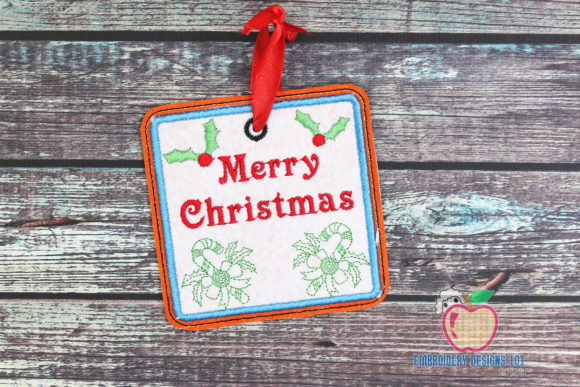 Merry Christmas ITH Ornament: A Festive Embroidery Delight