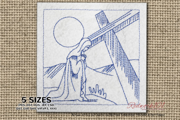 Nativity Scene with Christian Cross: A Versatile Design