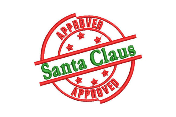 Santa Claus Shield: A Festive Embroidery Gem